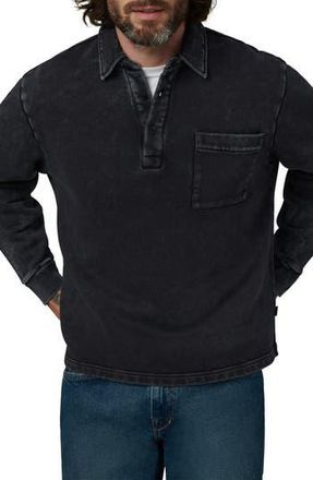 Joe's Cotton Polo Sweatshirt in Washed Black at Nordstrom Rack, Size Medium