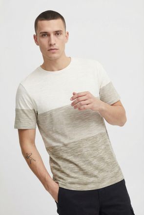 Blend T-Shirt BLEND BHKEITH BLOCK S/S TEE, Herren, Gr. XXL, butternut, Single Jersey, Obermaterial: 100% Baumwolle, regular fit normal, Rundhals, Shirts T-S