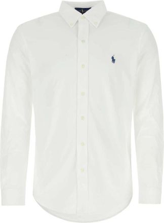 Polo Ralph Lauren Heren, Overhemden, Wit, Maat: M Katoen