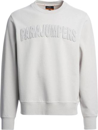 Parajumpers Mens Josiah Ghiaccio Off White Sweatshirt Cotton - Size Large