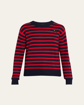 Marc Jacobs Joy Striped Crewneck Sweater