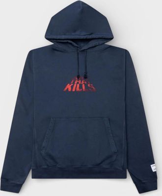 Gallery Dept. Mens ATK Stacked Logo Hoodie Navy - Size: 40