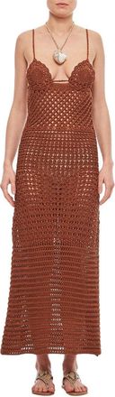 Alanui Mother Nature Crochet Cotton Dress