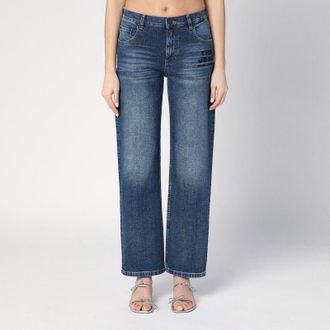 Marc Jacobs Womens Blue Washed-effect Jeans - Medium Blue Cotton - Size 24 (Waist)