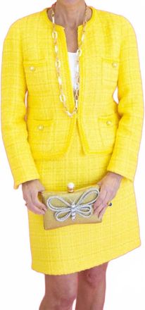 Weill Tinna Short Straight Mini Skirt In Yellow