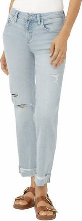 Silver Jeans Co Chelsea Boyfriend Distressed Jean In Light Wash