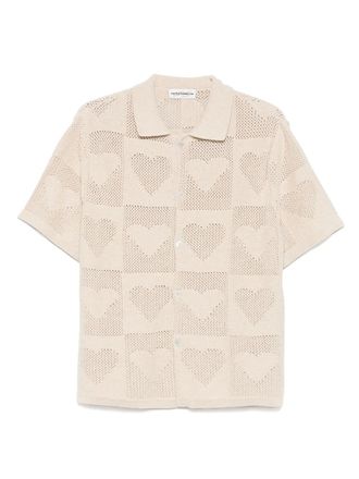 Carne Bollente Cupids Net shirt - unisex - Cotton - L - Neutrals