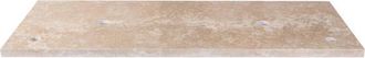 Saniclass Travertine Topblad - 120x46cm - 2 kraangaten - 2 sifon-uitsparingen - gemeleerd natuursteen