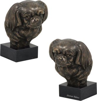 OEM Spaniel Tibetano - Estatuilla De Perro, Busto Sobre Base De Piedra, Escultura, Trofeo Para La Exposici&oacute;n De Perros De La Marca Art-dog