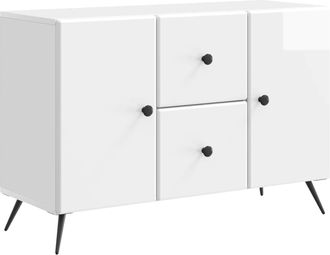 vidaXL Aparador Brillante 89 X 34,5 X 60 Cm Madera De Ingenier&iacute;a Vidaxl