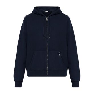 J.W.Anderson Front Zip Hoodie - Heren - Vesten met rits - Blauw - XL - Katoen - Hoodies & sweatvesten