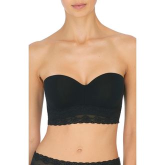 Natori Bliss Perfection Strapless Underwire Bra in Black at Nordstrom, Size 30Ddd