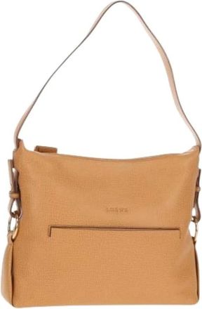 Loewe Pre-owned Shoulder Bags, female, Beige, Size: ONE SIZE Pre-owned Leather Shoulder Bag