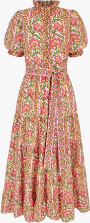 PINK CITY PRINTS Womens Matilda Dress In Moghul Border