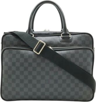 Louis Vuitton Pre-owned Vintage Canvas Handbag - Heren - Vintage Handtas - Grijs - ONE Size - Vintage