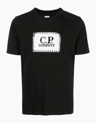 C.P. Company Mens C.P. Company 30/1 Black T-shirt - Size: 42