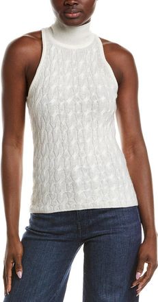Naadam Naadam Coastal Cashmere Turtleneck Tank Top