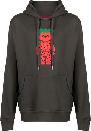 Mostly Heard Rarely Seen Slice of Melon cotton hoodie - men - Cotton - S - Grey