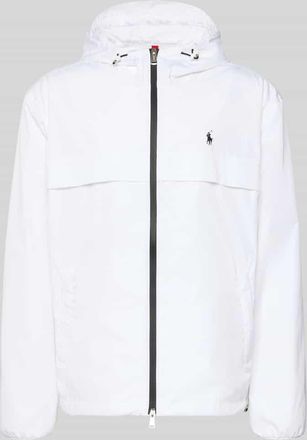Polo Ralph Lauren Regular Fit Regenjacke mit Logo-Stitching in Weiss, Gr&ouml;&szlig;e XXL