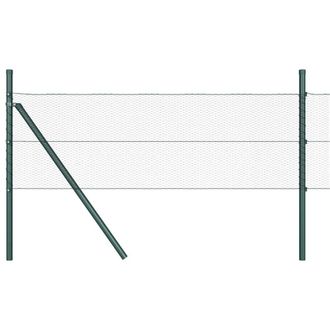 Berkfield Home Hexagon Fence Grey 0.8x50 m Steel in Green