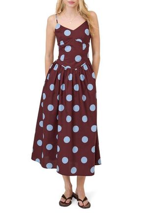 Nobody's Child Renley Sleeveless Maxi Dress in Brown at Nordstrom, Size 12