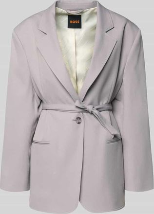 Boss Orange by Hugo Boss BOSS Orange Slim Fit Longblazer mit Viskose-Anteil Modell JALARA in Flieder, Gr&ouml;&szlig;e 34