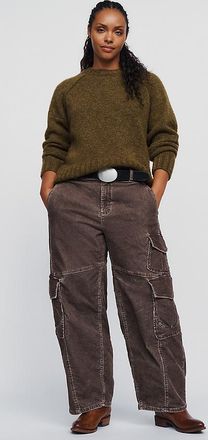 Pilcro Aero Corduroy Wide-Leg Cargo Pants