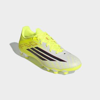 adidas Fussballschuh ADIDAS PERFORMANCE F50 LEAGUE MG, Gr. 42,5, team solar gelb 2, core schwarz, lucid rot, Synthetik, Textil, Schuhe Fussballschuh, f&uuml;r vie