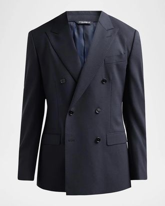 Dolce & Gabbana Men & apos;s Stretch-Virgin Wool Double-Breasted Jacket