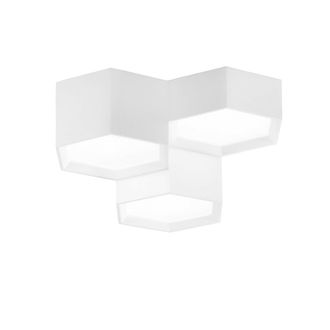 Luce-Ambiente-Design Vortex LED Ceiling Light in Paintable White Gypsum 36W with CCT Switch