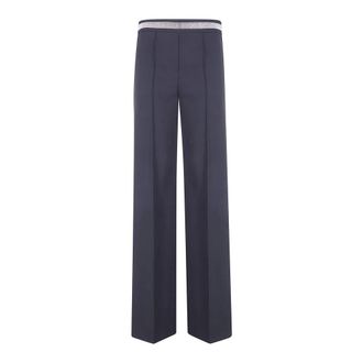 D.exterior Pantaloni a gamba larga - - Trousers - Donna - Nero - M