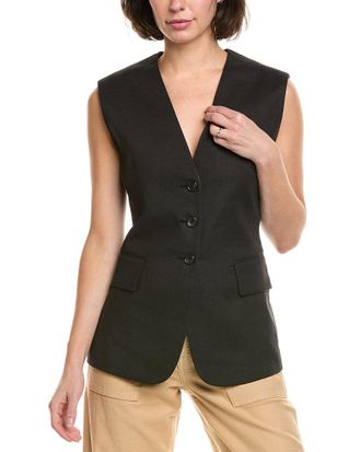 A.L.C. Noa Linen-Blend Vest