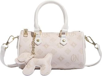 Generic Womens Fashion Hand-held Boston Bag Versatile Shoulder Crossbody Bag(white,A)