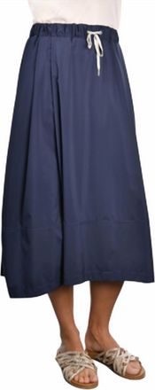 Gran Sasso Balloon Midi Skirt In Navy