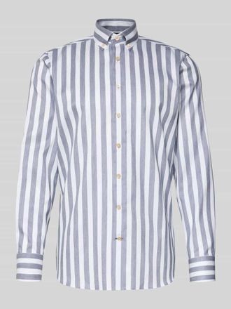 Olymp Slim Fit Freizeithemd mit Button-Down-Kragen Modell Sergio in Marine, Gr&ouml;&szlig;e 38
