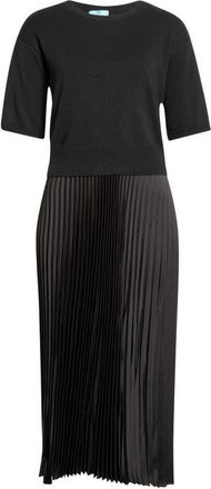 CeCe by Cynthia Steffe Sweater & Pleated Skirt Two-Piece Set in Rich Black at Nordstrom, Size X-Large