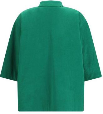 Prada Womens Bicolor Polyethylene Biker Jacket Clothing