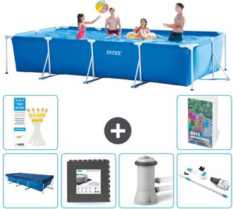 Intex Piscina Con Estructura Rectangular - 450x220x84 Cm - 7-piezas S88