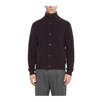 Paolo Pecora Maglia Cardigan - Knitwear - Hombre - Marr&oacute;n - XL
