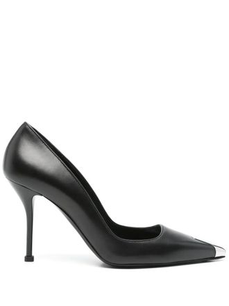 Alexander McQueen Leren pumps - Zwart