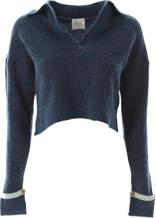 Alysi V-neck Truien - Dames - V-hals truien - Blauw - L - Truien & Vesten