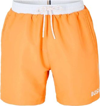HUGO BOSS Heren Zwemshort Zeesterren (Licht Oranje)