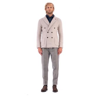 Lardini Irljm78 Knit Blazer - male - Lardini - Blazers - Beige - L - Jackets