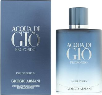 Giorgio Armani Mens Acqua Di Gio Profondo Eau de Parfum 100ml Spray for Him - Green - One Size