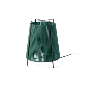 Faro Barcelona Pie de sal&oacute;n acero negro mate 59x48x59 cm