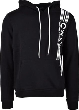 Costume National sweater - Heren - Hoodies - Zwart - XL - Katoen - Hoodies & sweatvesten