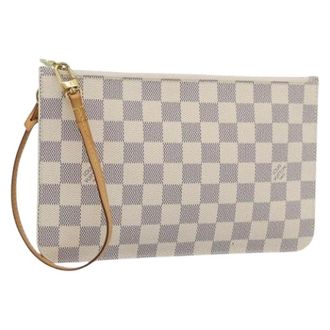 Louis Vuitton Pre-owned Clutches, female, White, Size: ONE SIZE Pre-owned Canvas Pouch