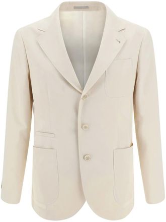 Brunello Cucinelli single-breasted blazer - Neutrals