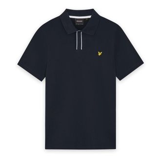 Lyle & Scott Polo Shirts, male, Blue, Size: 2XL Tipped Polo Shirt