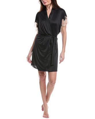 Natori Elegant Lace Applique Wrap